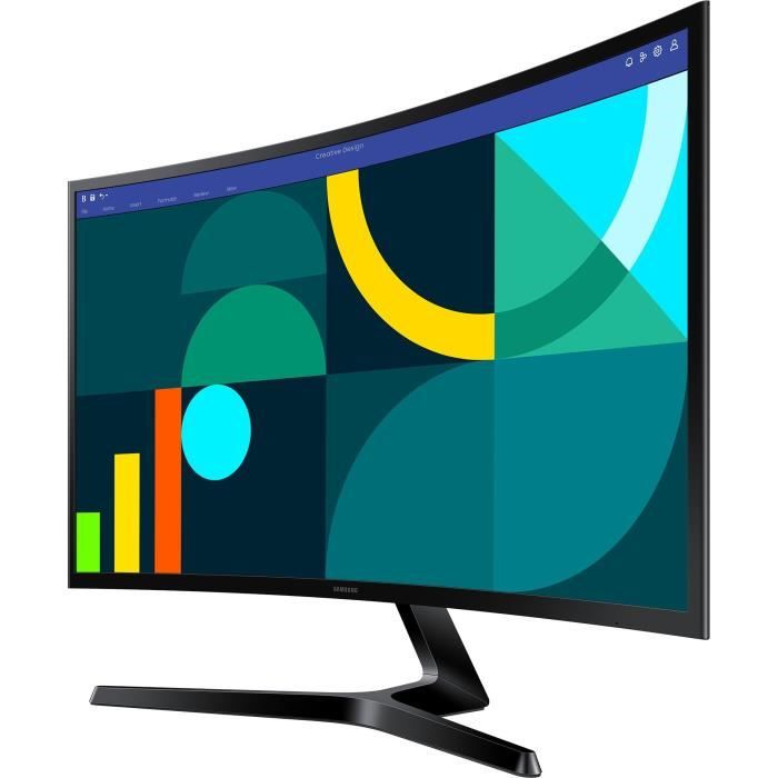 PC Monitor - SAMSUNG - S27D366GAU - 27 FHD 1800R - VA Panel - 100Hz - 4ms - 1 HDMI - Tiltable - Black