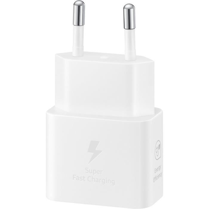 SAMSUNG FAST 25W USB C mains charger without cable white