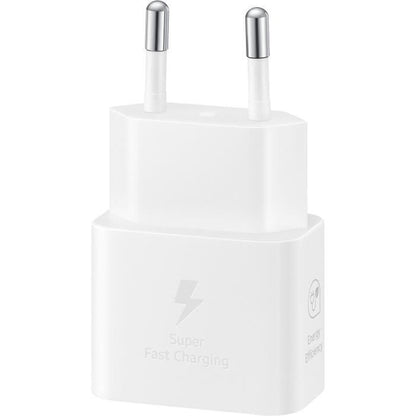 SAMSUNG FAST 25W USB C mains charger without cable white