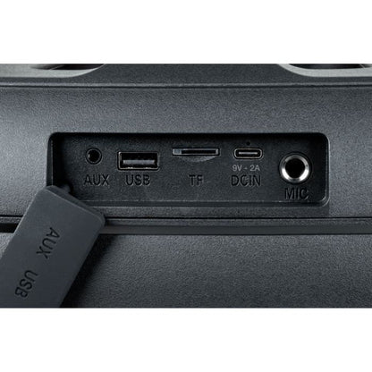 BIGBEN PARTYBTHPMAX - Wireless light speaker - Bluetooth 5.3 - 200W - USB, SD, Aux-In - Wired microphone (ideal Karaoke)