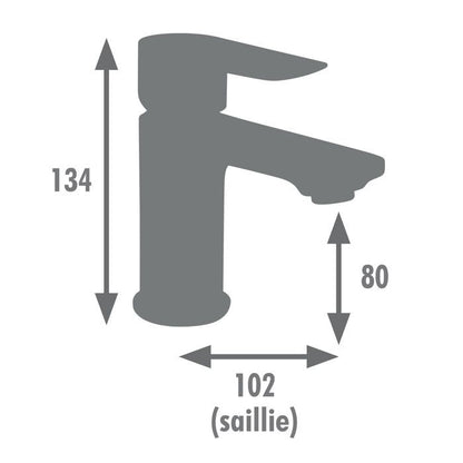 Edouard Rousseau - NAYAK Basin Mixer - Matt Graphite