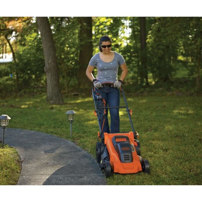Electric mower 48cm LM2000 -QS Black+Decker - 7 adjustable heights from 30 to 100 mm - 50L filling tank