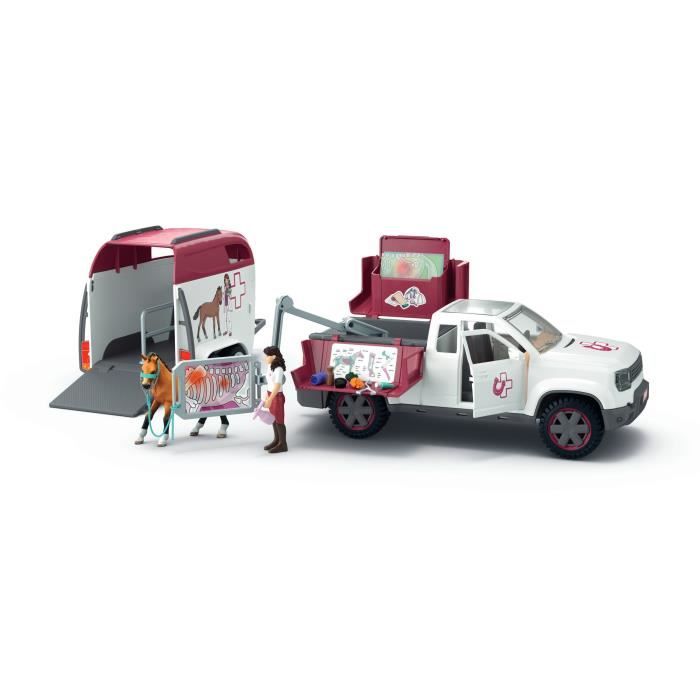Mobile Veterinary Set with Trailer, SCHLEICH 42704 Horse Club