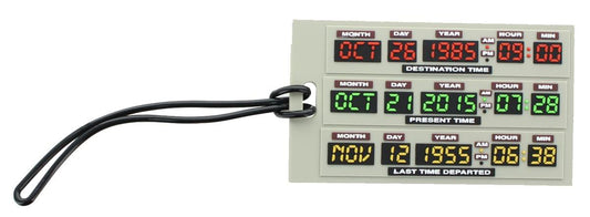 Back to the Future 2.5" x 4.25" PVC Luggage Tag