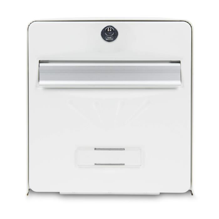 BURG WACHTER BALNEAUR STEEL GALVANISE STEEL - Glass rear door - White