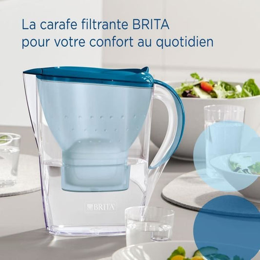 Brita Carafe filter Marella Bleue (2.4l) included 1 Maxtra Pro all-in-1 cartridge