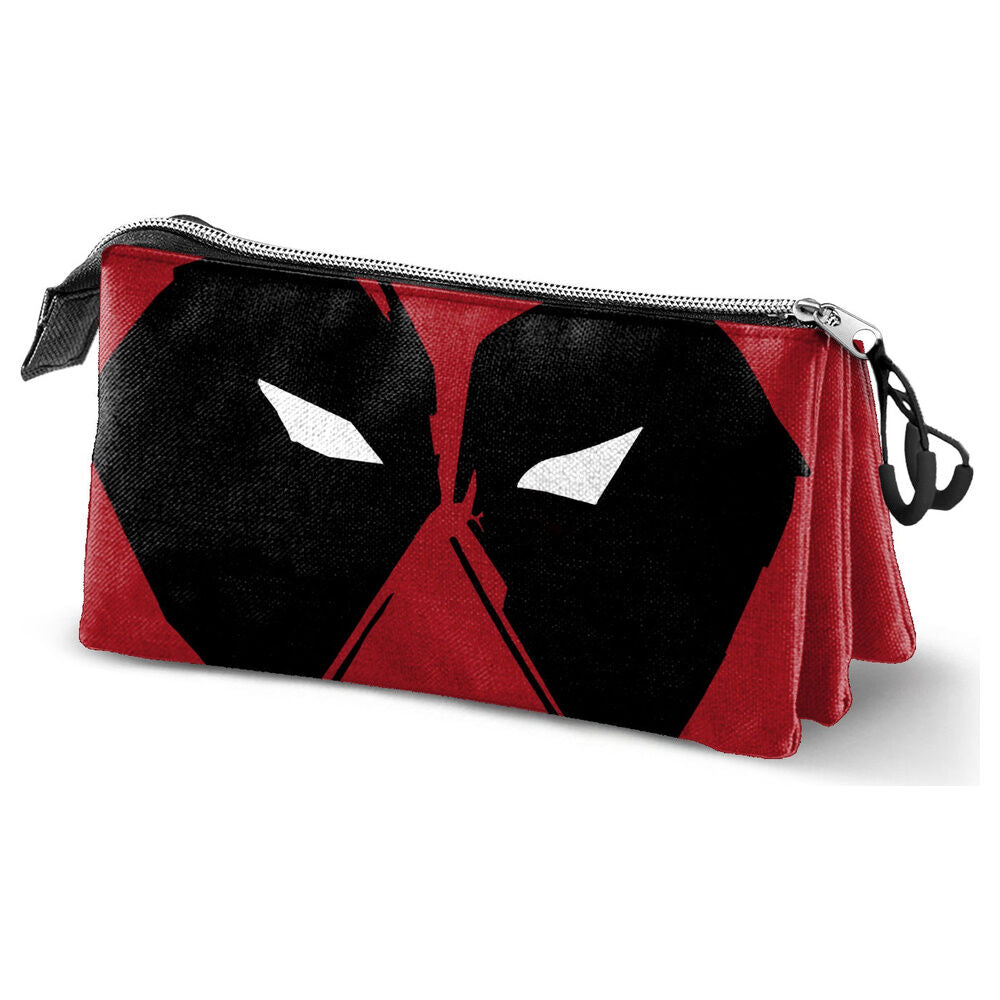 Marvel Deadpool Mask triple pencil case