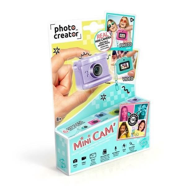Canal Toys  Photo Creator  Mini Cam' Digital Photo and Video Camera  Vintage - with Keychain and 1GB SD Card Included  CLK 06