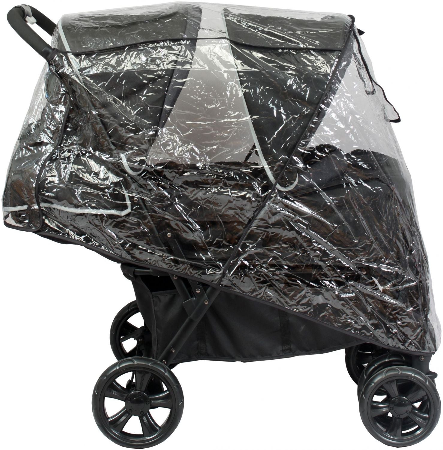 BAMBISOL Double Stroller - Fully equipped - Rain cover included - Easy folding