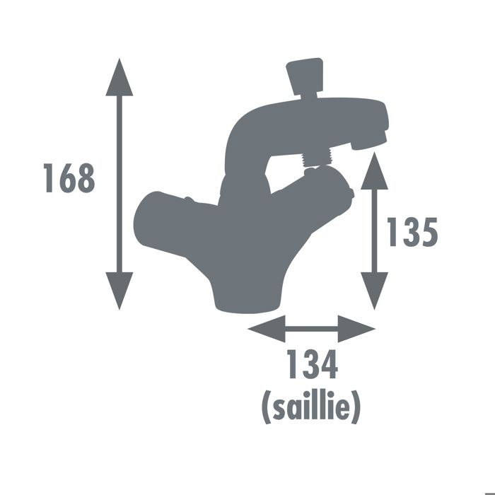 ROUSSEAU Thermostatic bath and shower mixer tap Volga 2 - Single hole