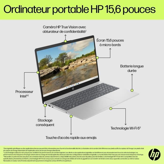 HP 15-fd0127nf Laptop PC - Windows 11 - 15.6 FHD IPS - Core i5-1334U - 16GB RAM - 1TB SSD Storage - AZERTY