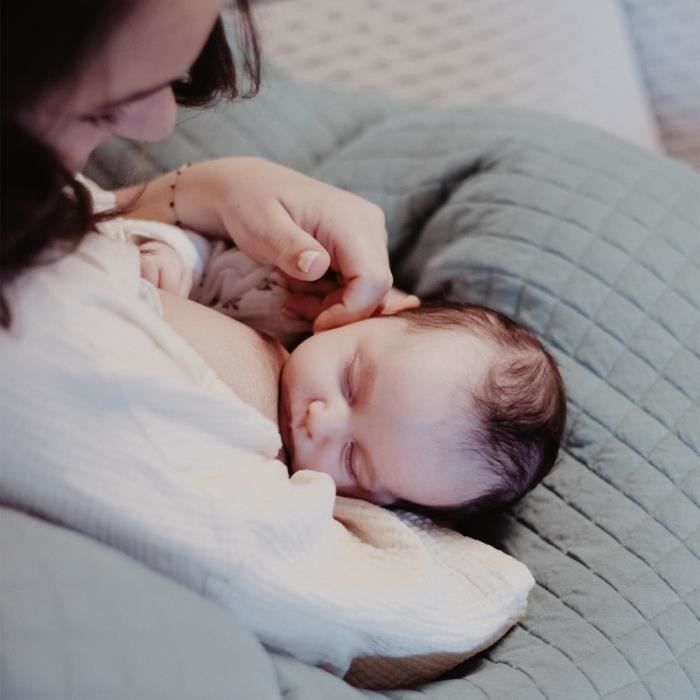 Beaba, big flopsy , cotton flower, sage green, 170 cm