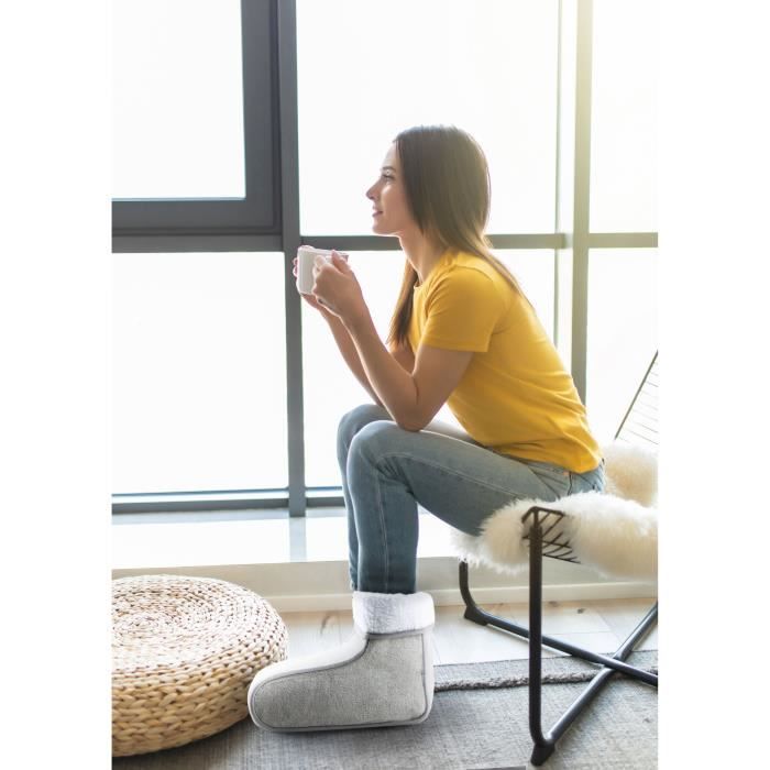 DOMO foot warmer - Relieves osteoarthritis and stimulates circulation - 3 heat levels - Polyester - 30x30x24 cm