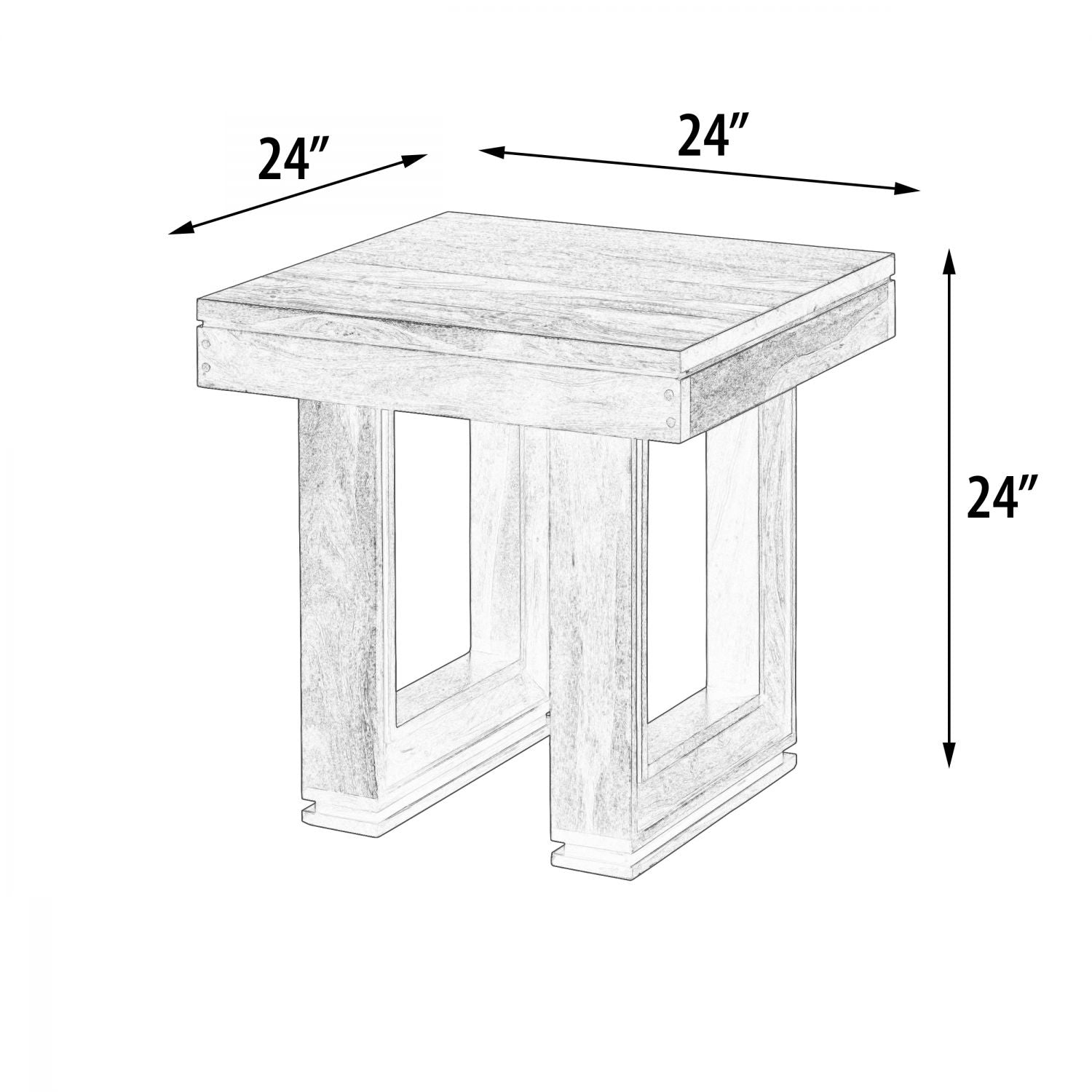 Cinnamon Amber Lamp Table