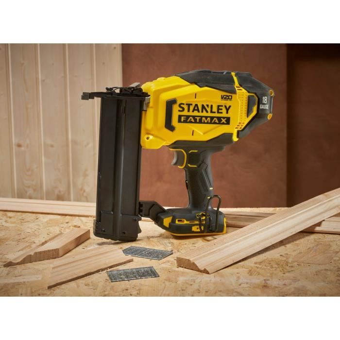 18Ga Finishing Nailer - 18V - 16 to 50 mm Nails - LED - V20 Range - STANLEY FATMAX, SFMCN618B-XJ