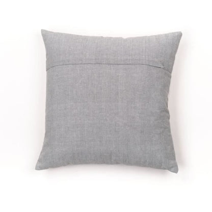 Cushion - TODAY - CHARME - Slub x Chambray x Pompon Capucune - 40 x 40 cm