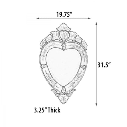 Venetian Heart Mirror