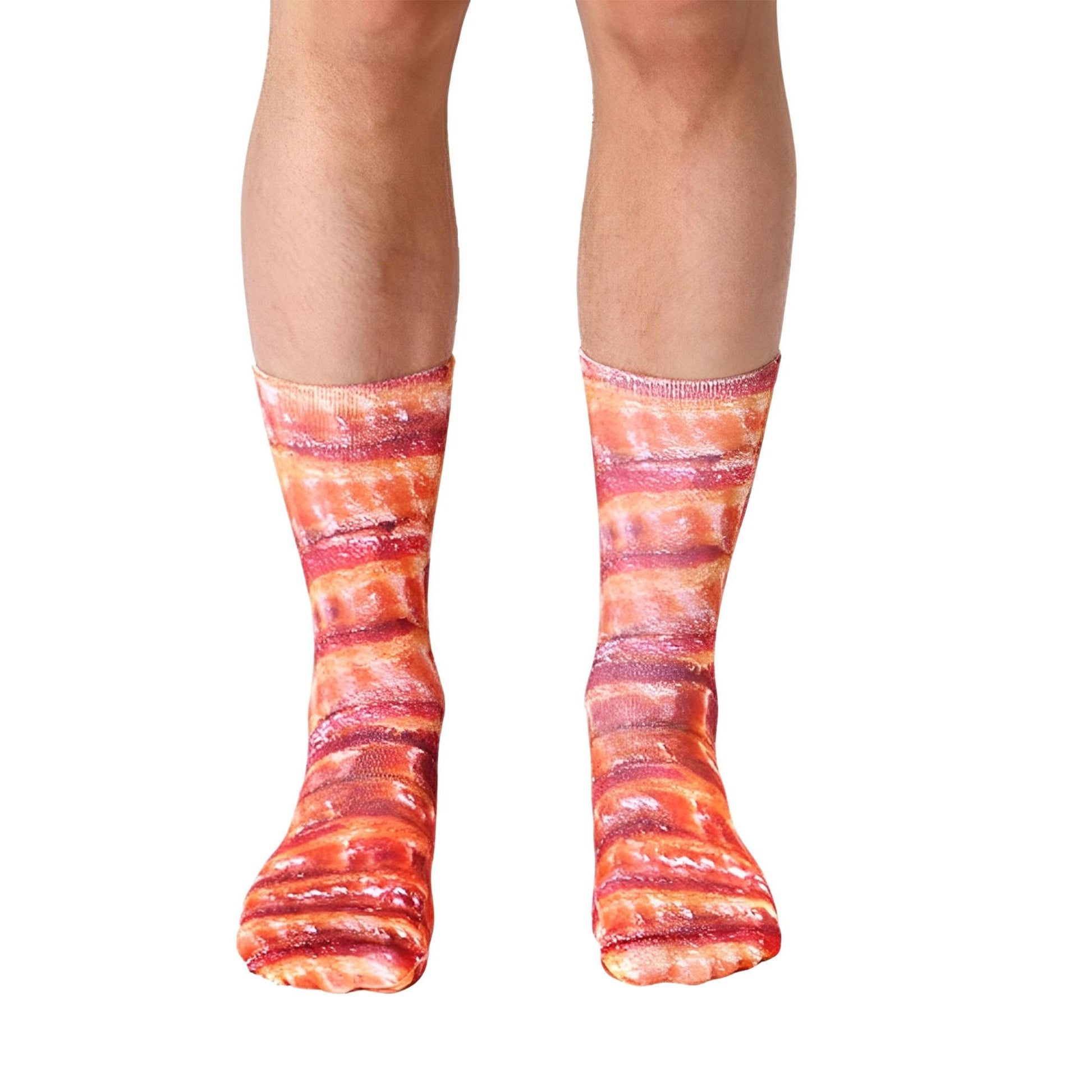 Bacon Photo Print Crew Socks