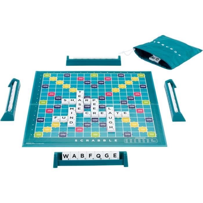 Mattel Games - Scrabble - Classic Family Board Game with 2 Game Modes HWD44