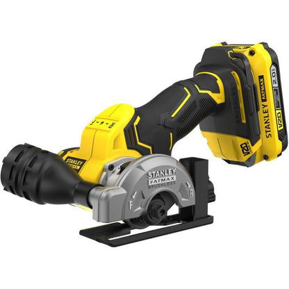 Mini Circular Saw - STANLEY FATMAX V20 - SFMCM300D2-QW - 75 mm Brushless - Lithium 18V - 2 Batteries 2Ah