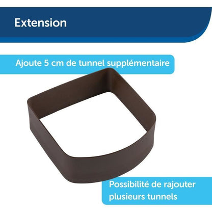 Extension tunnel for door - PETSAFE - MICROSHIP - Brown