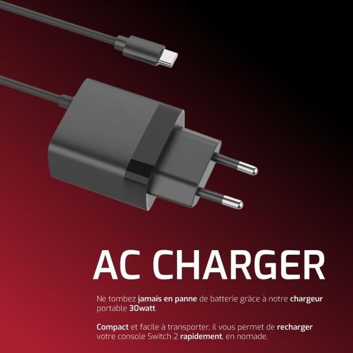 Charger - ONLAN - Nintendo Switch 2 - Black