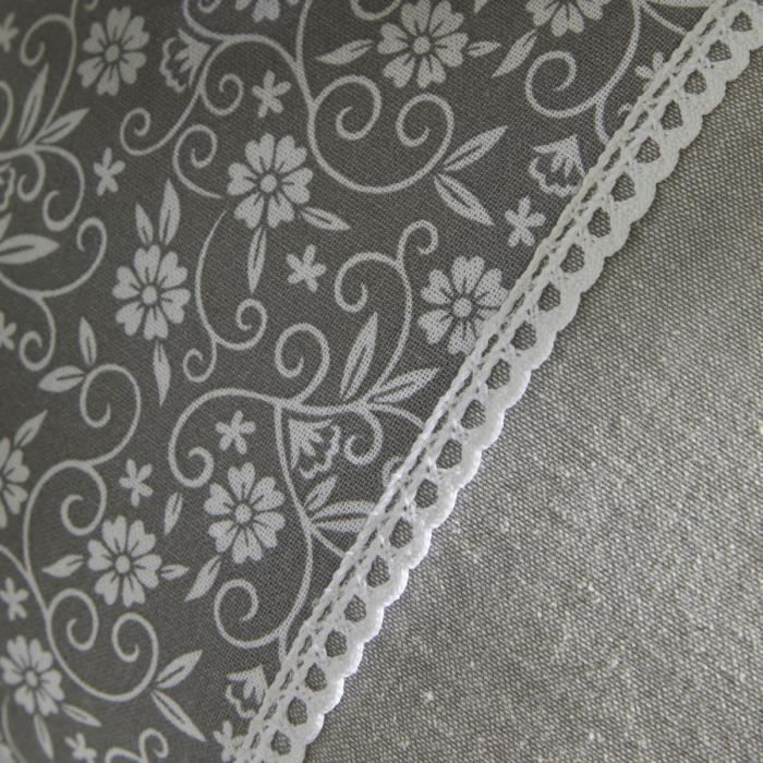 Cushion - TODAY - CHARME - Printed x Chambray x Capucine Embroidery - 30 x 50 cm