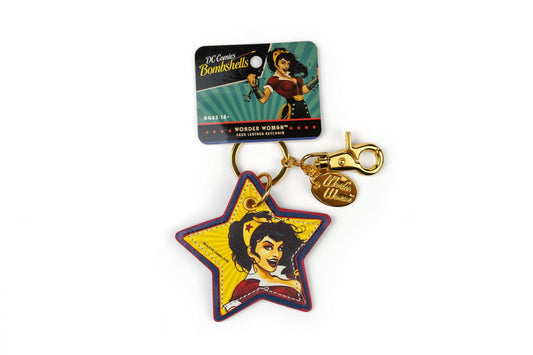 DC Comics Bombshells Wonder Woman Faux Leather Keychain
