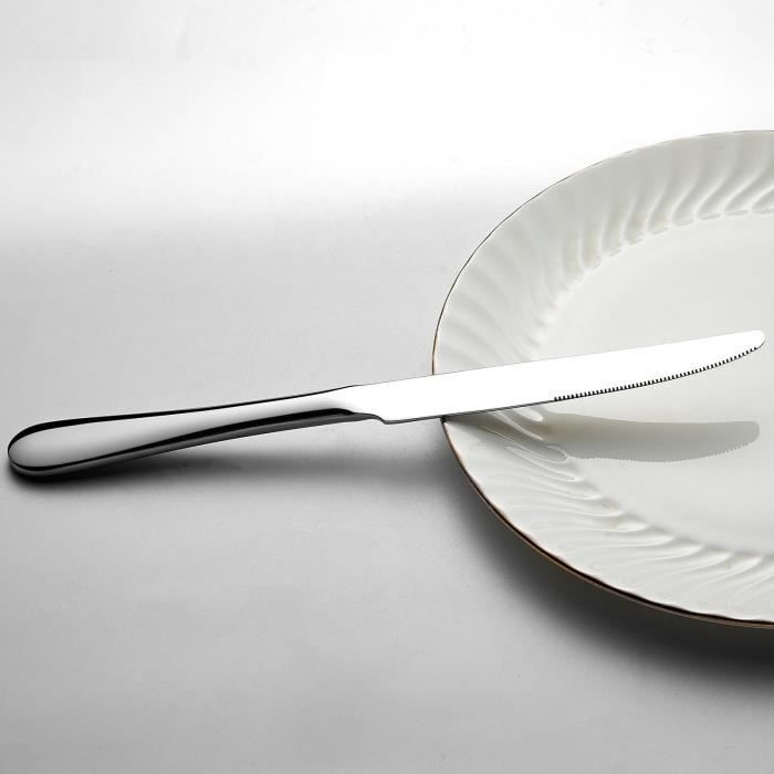 Cutlery set - ARTHUR MARTIN - AM2202 - 24 pieces - Stainless steel - Polished mirror finish with matte handle