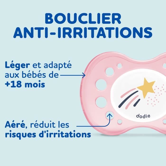 DODIE Set of 3 Anatomical Soothers Day and Night +18 Months X3