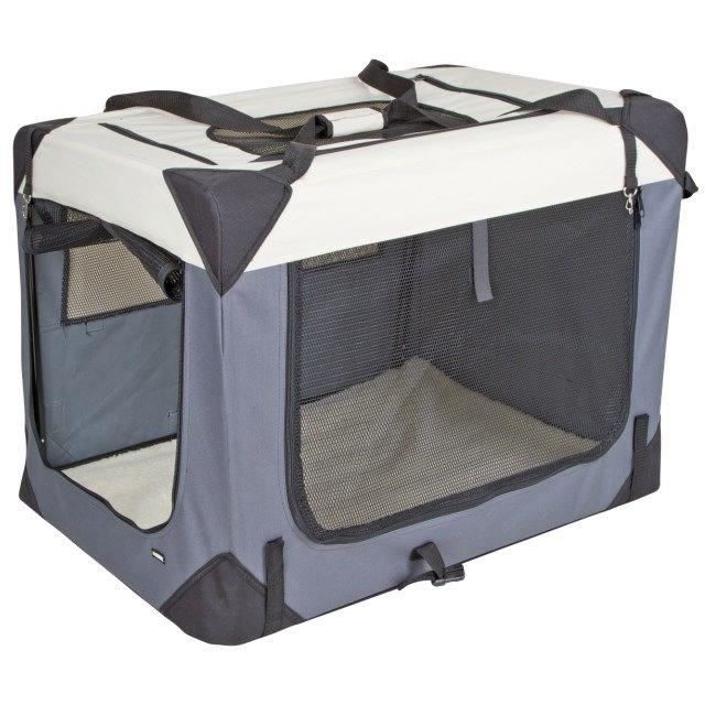 Transport box - KERBL - Journey - 70 x 52 x 52 cm - Gray / Beige