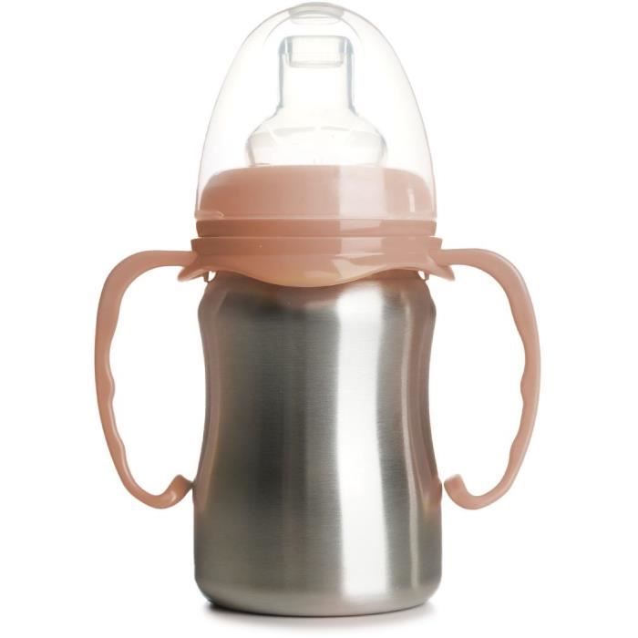 Learning cup - THERMOBABY - Stainless steel - 180 ml - Fishing - Ergonomic and leak-proof