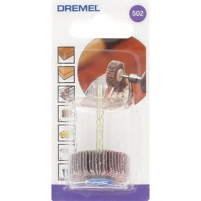 DREMEL Slatted polisher 9.5mm grain 80 502