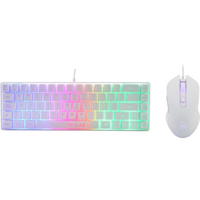 2 in 1 Gamer Pack - THE G-LAB - COMBO HYDRO - Wired Mouse - Wired Keyboard