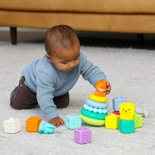 Box of 20 sensory pieces - INFANTINO - 315222 - Stackable