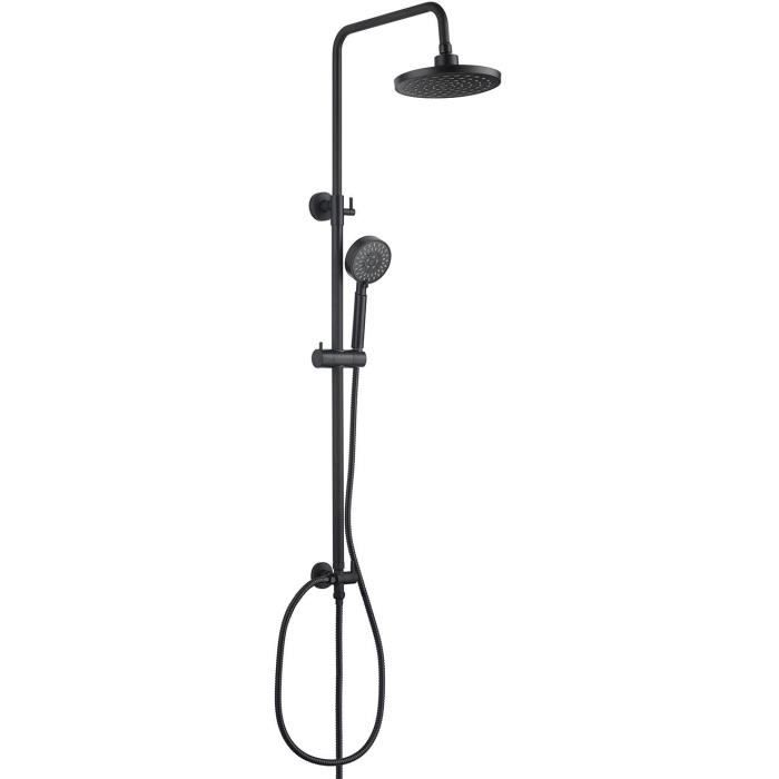 Shower column without taps - EDOUARD ROUSSEAU - HERA - Black