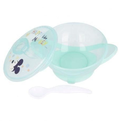 Mickey airtight bowl with suction cup and spoon +10 months