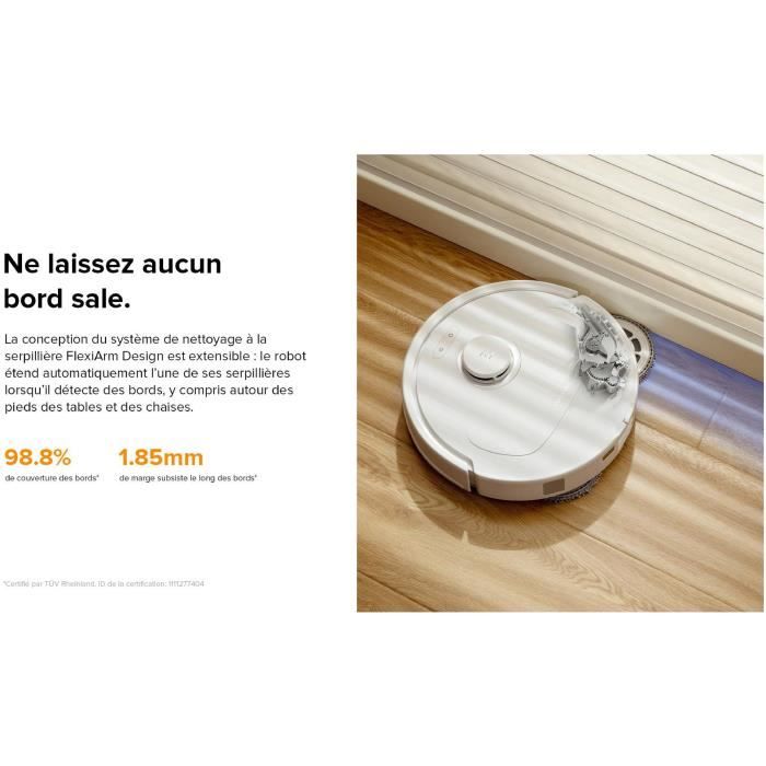 Roborock QRevo Plus White Robot Vacuum Cleaner with Multi-Function Station - 7000 Pa Power - Extendable Mop