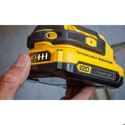 50 Nm impact drill driver - 18V Lithium - 2 x 2Ah Batteries - STANLEY FATMAX V20 - SFMCD711D22-QW
