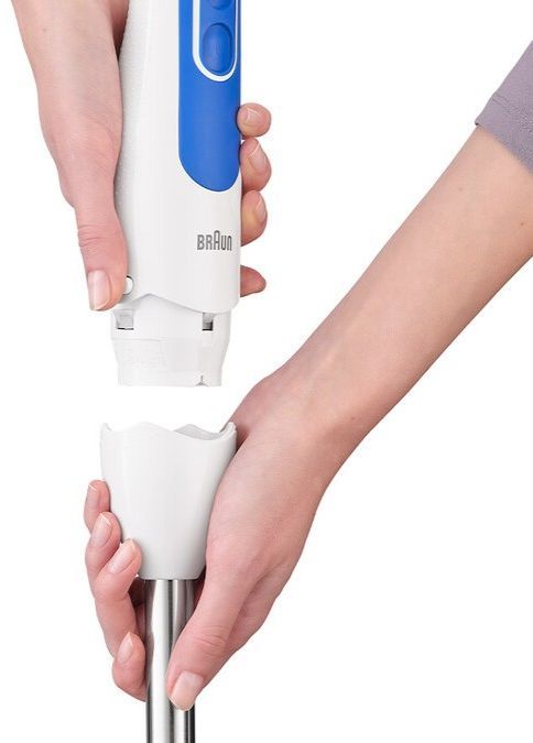 BRAUN Mixer - MQ3005WH Cream - 750 W - White - Blue