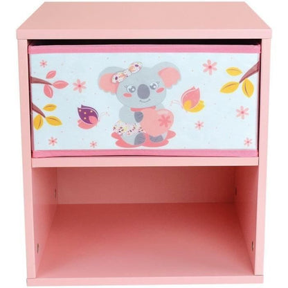 CALLY MIMI KOALA Bedside table with a drawer ± 36 x 33 x 30 cm for children