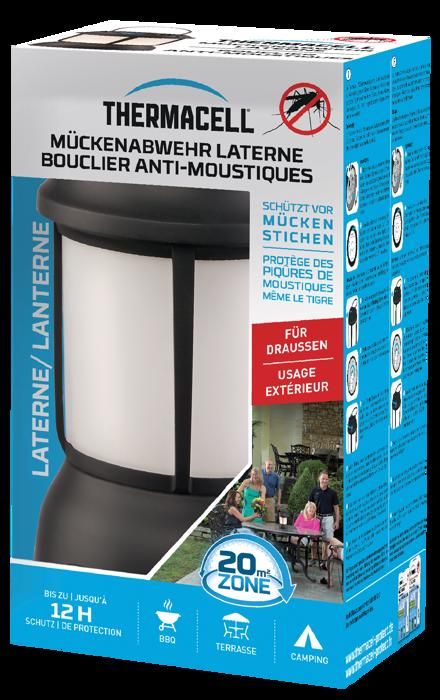 Cordless Tiger Mosquito Repellent and Mosquito Repellent Device - Black Lantern - 20m² Protection