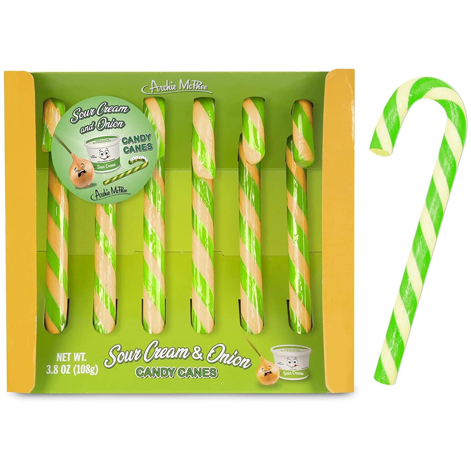 Sour Cream and Onion Candy Canes | 6 Piece Gift Set