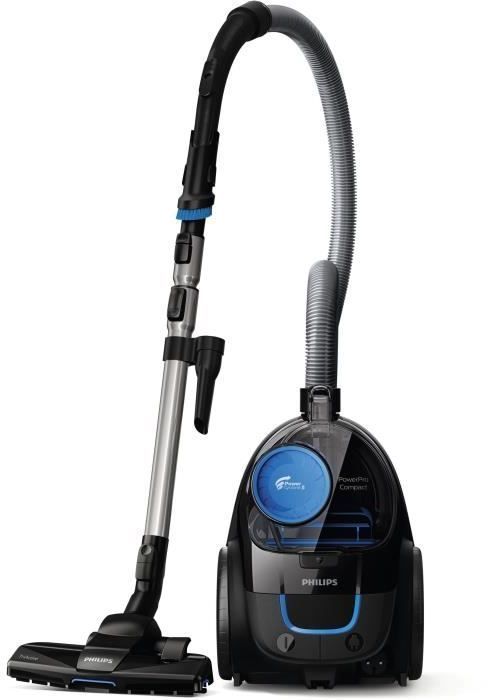 Bagless cylinder vacuum cleaner - PHILIPS FC9331/09 - 900 W - 1.5 L - Intense black and blue