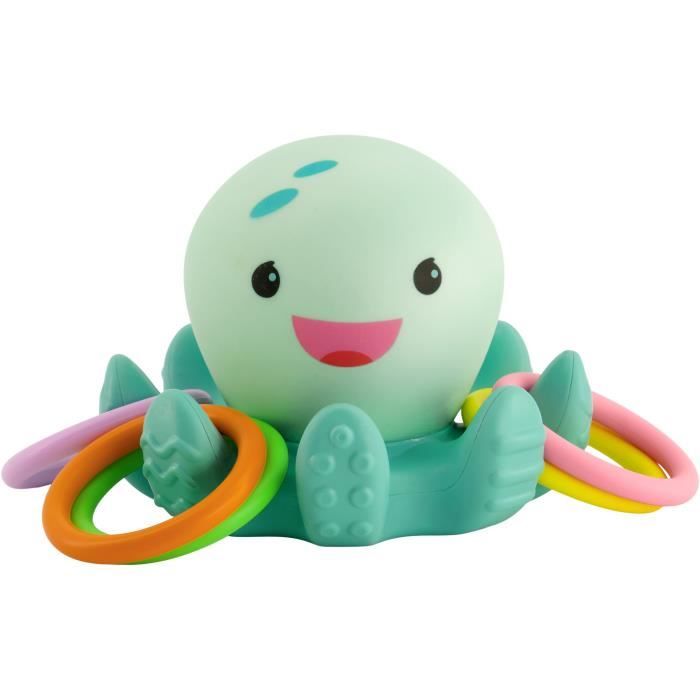 Bath toy - INFANTINO - Luminous bath octopus with rings