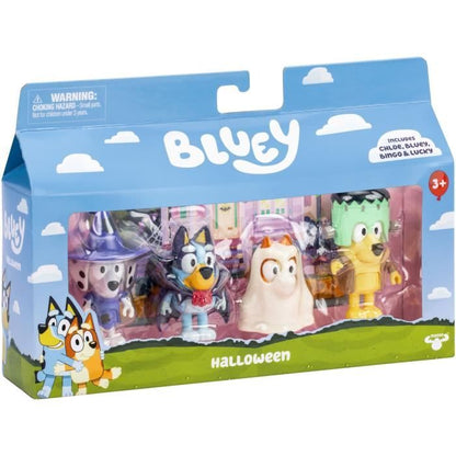 Figurine box set - BLUEY - Costumes - 4 articulated figurines - Accessories included