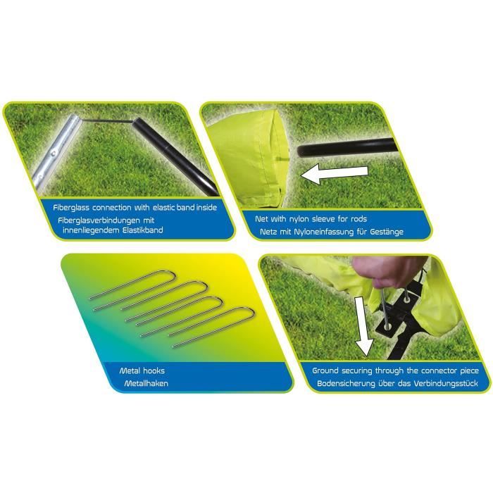 Football goal - Foldable - SCHILDKRÖT - XL - 200 x 100 x 100 cm