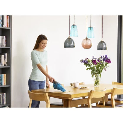 BLACK + DECKER WDC215WA-QW - Hand vacuum cleaner - Dustbuster Lithium Water and dust 7.2V - LED indicator - Blue