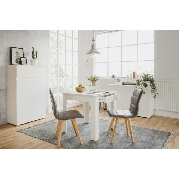 OSLO Table - Rectangular - 4 people - 80 x 77 x 80 cm - White
