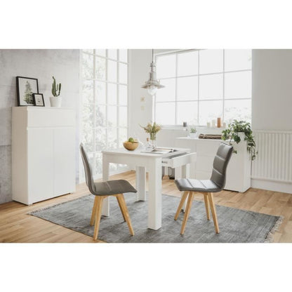 OSLO Table - Rectangular - 4 people - 80 x 77 x 80 cm - White